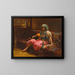 Moments tendres - Frederick Arthur Bridgman — framed artwork on a wall