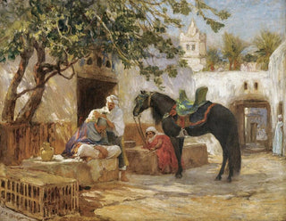 The Barber - Frederick Arthur Bridgman — artwork view