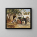 The Barber - Frederick Arthur Bridgman — framed artwork on a wall