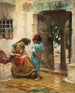 La Leçon de couture - Frederick Arthur Bridgman — artwork view