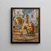 The Orange Seller - Frederick Arthur Bridgman — framed artwork on a wall