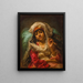 L'Éventail du paon - Frederick Arthur Bridgman — framed artwork on a wall