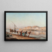 Towing on the Nile - Frederick Arthur Bridgman — framed artwork on a wall