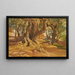 Tree Trunk - Frederick Arthur Bridgman — framed artwork on a wall