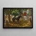 Village dans le Sahara - Frederick Arthur Bridgman — framed artwork on a wall