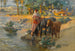 Horse watering painting - Frederick Arthur Bridgman — artwork view