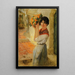 Young Niçoise with a basket - Frederick Arthur Bridgman — framed artwork on a wall