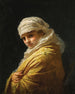 Young woman with white turban - Frederick Arthur Bridgman — artwork view