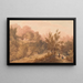 A Path with Figures Isle of Wight - Frederick Calvert — framed artwork on a wall