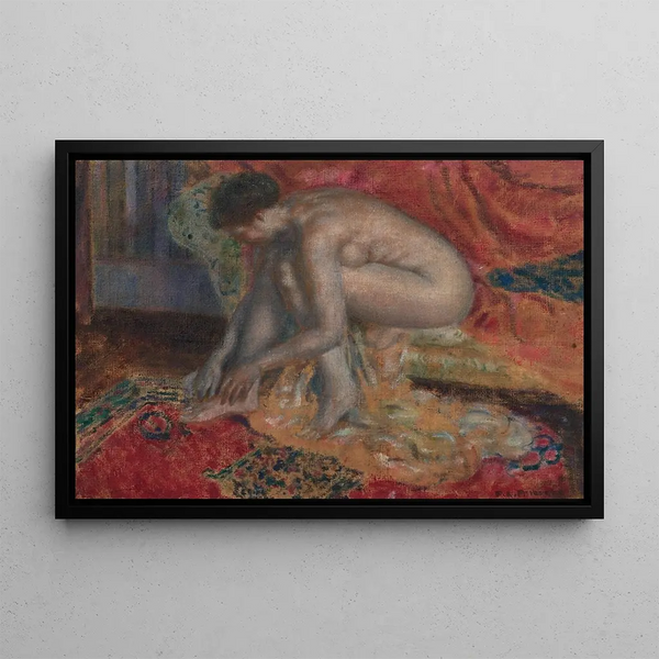 After the Bath - Frederick Carl Frieseke — framed artwork on a wall