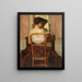 in front of the mirror - Frederick Carl Frieseke — framed artwork on a wall