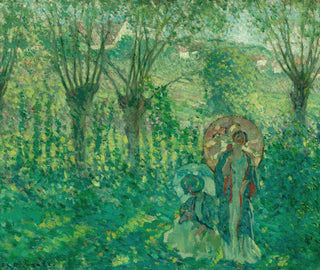 En promenade - Frederick Carl Frieseke — artwork view