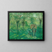 En promenade - Frederick Carl Frieseke — framed artwork on a wall