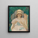 Girl Knitting - Frederick Carl Frieseke — framed artwork on a wall