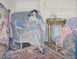 In the Boudoir - Frederick Carl Frieseke — artwork view