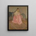 Lady in Pink - Frederick Carl Frieseke — framed artwork on a wall