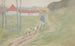 Leading the Sheep - Frederick Carl Frieseke — artwork view