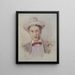 Self-portrait - Frederick Carl Frieseke — framed artwork on a wall