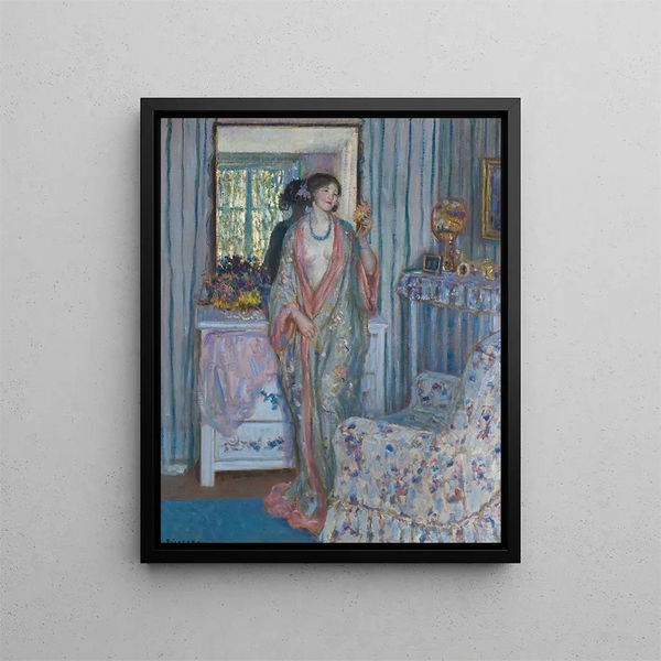 La Robe - Frederick Carl Frieseke — framed artwork on a wall