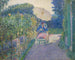 Femme assise dans un jardin - Frederick Carl Frieseke — artwork view