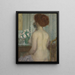 Woman at a Vanity - Frederick Carl Frieseke — framed artwork on a wall