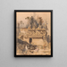 Ruins of Sabachtsche - Frederick Catherwood — framed artwork on a wall