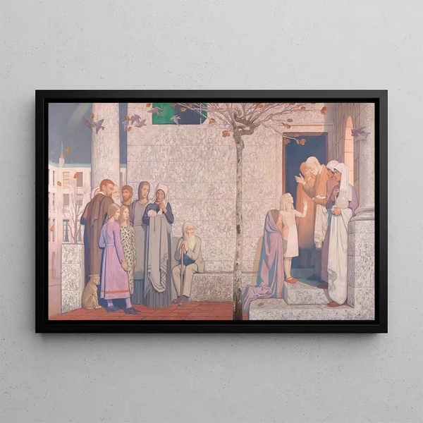 The Doctor - Frederick Cayley Robinson — framed artwork on a wall