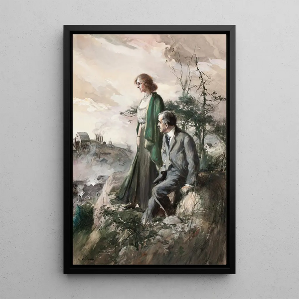 The Prosecutor Discovers the Truth - Frederick Coffay Yohn — framed artwork on a wall