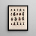 Insectes Coléoptères Pl 019 - Frederick Du Cane Godman — framed artwork on a wall