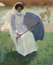 Femme à l'ombrelle verte - Frederick F. Fursman — artwork view