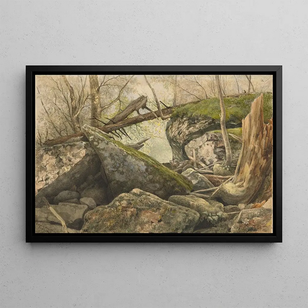 Tanglewood, Catskill Mountains - Frederick Frank Durand — framed artwork on a wall