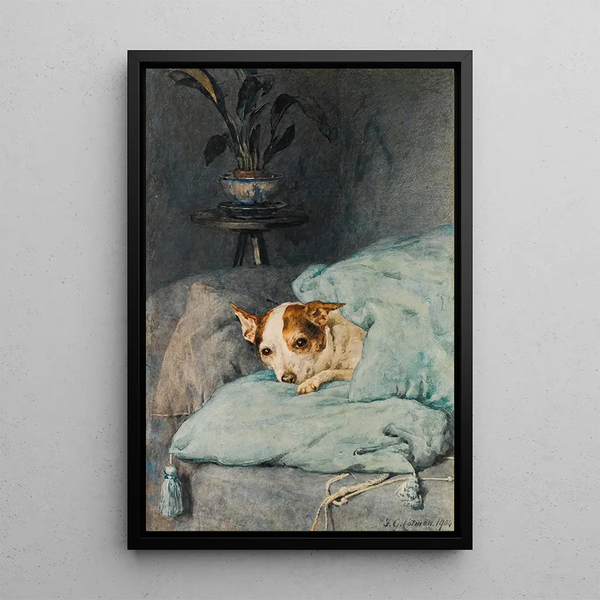 Warm and Cozy Painting - Frederick George Cotman — framed artwork on a wall