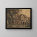 Old Farnham Hall, Suffolk - Frederick George Reynolds — framed artwork on a wall