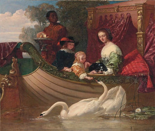 La reine Henriette Marie et ses enfants - Frederick Goodall — artwork view
