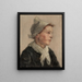 Head of Woman - Frederick Gottwald — framed artwork on a wall
