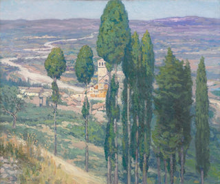 La vallée ombrienne en Italie - Frederick Gottwald — artwork view
