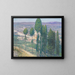 La vallée ombrienne en Italie - Frederick Gottwald — framed artwork on a wall