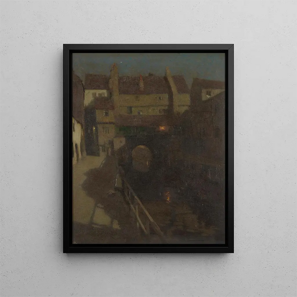 An ancient waterway - Frederick Hall — framed artwork on a wall