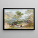 Château Dinas Bran in North Wales - Frederick Henry Henshaw — framed artwork on a wall