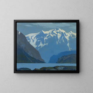 His Desolation of the Northwest, British Columbia - Frederick Judd Waugh — framed artwork on a wall