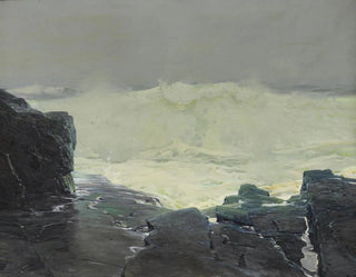 Surf et brouillard, Monhegan, Maine - Frederick Judd Waugh — artwork view