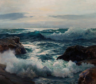 The Encroaching Sea - Frederick Judd Waugh — artwork view