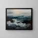 The Encroaching Sea - Frederick Judd Waugh — framed artwork on a wall