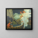 The Knight of the Holy Grail - Frederick Judd Waugh — framed artwork on a wall