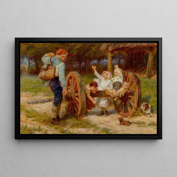 The Time of Apples - Frederick Morgan — framed artwork on a wall