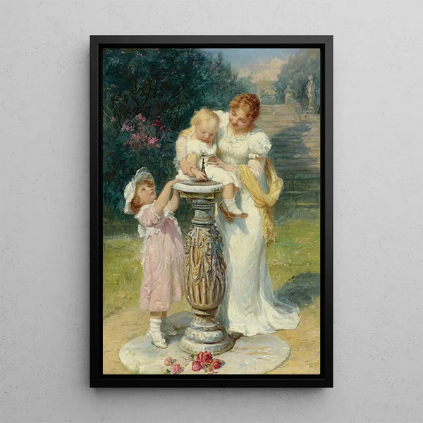 Sunny Hours Painting - Frederick Morgan — framed artwork on a wall