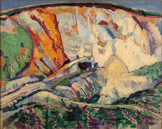 The chalk cliff - Frederick Porter — artwork view