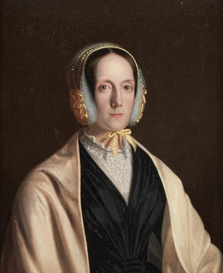 Frederick Randolph Spencer - Portrait of a Lady in a Bonnet and Shawl.webp