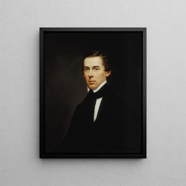 Self-portrait Painting - Frederick Randolph Spencer — framed artwork on a wall