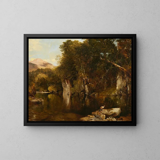 The poacher - Frederick Richard Lee — framed artwork on a wall